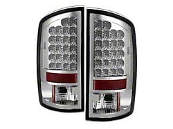 LED Tail Lights; Chrome Housing; Clear Lens (03-06 RAM 2500)