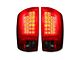 LED Tail Lights; Chrome Housing; Dark Red Smoked Lens (03-06 RAM 2500)