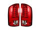 LED Tail Lights; Chrome Housing; Red Lens (03-06 RAM 2500)