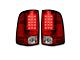 LED Tail Lights; Chrome Housing; Red Lens (13-18 RAM 2500 w/ Factory LED Tail Lights)