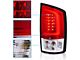 LED Tail Lights; Chrome Housing; Red/Clear Lens (03-06 RAM 2500)