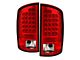 LED Tail Lights; Chrome Housing; Red/Clear Lens (03-06 RAM 2500)