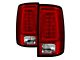 LED Tail Lights; Chrome Housing; Red/Clear Lens (13-18 RAM 2500 w/ Factory LED Tail Lights)