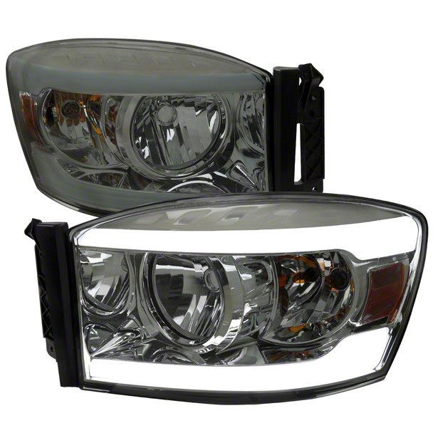 Ram 2500 Led Tube Factory Style Headlights With Amber Reflectors 