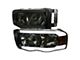 LED Tube Factory Style Headlights; Chrome Housing; Smoked Lens (03-05 RAM 2500)