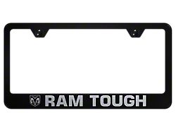 RAM Tough Laser Etched License Plate Frame (Universal; Some Adaptation May Be Required)