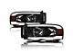 LM Series Headlights; Black Housing; Clear Lens (03-05 RAM 2500)