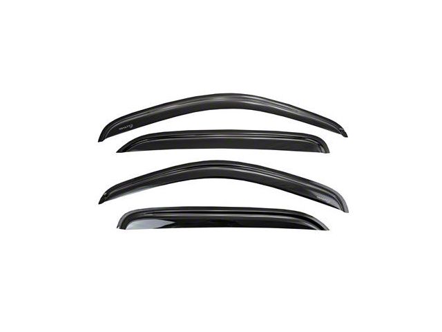 Low Profile Rain Guards; Smoked (03-09 RAM 2500 Quad Cab)