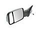 Manual Towing Mirrors; Textured Black (10-12 RAM 2500)