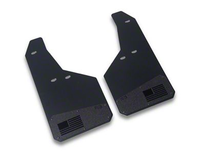 Merica Mud Flaps; Rear; Black (19-24 RAM 2500)