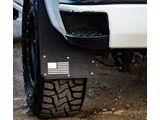 Merica Mud Flaps; Rear; White (10-18 RAM 2500)