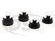 Motor Mount Inserts; Black (94-Early 98 5.9L I6 RAM 2500)