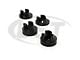 Motor Mount Inserts; Black (94-Early 98 5.9L I6 RAM 2500)