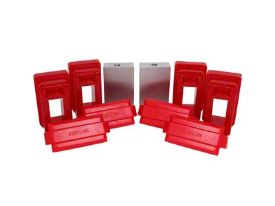 Motor Mount Inserts; Red (07-18 6.7L RAM 2500)