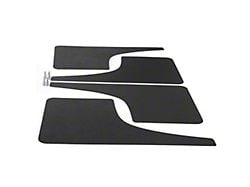 Mud Flaps; Front and Rear; Matte Black Vinyl (10-18 RAM 2500)