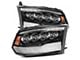 AlphaRex NOVA-Series LED Projector Headlights; Jet Black Housing; Clear Lens (13-18 RAM 2500 w/ Factory Halogen Projector Headlights)