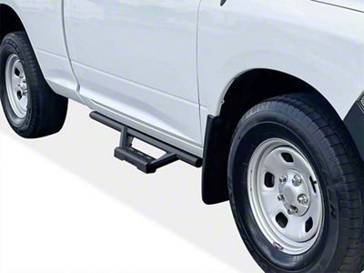 Octagon Tube Drop Style Nerf Side Step Bars; Black (10-18 RAM 2500 Regular Cab)