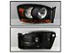 OE Style Headlights; Black Housing; Clear Lens (06-09 RAM 2500)