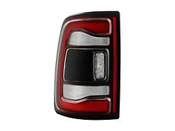 OE Style Tail Light; Black Housing; Red Clear Lens; Driver Side (19-24 RAM 2500 w/ Factory Non-Blind Spot Tail Lights)