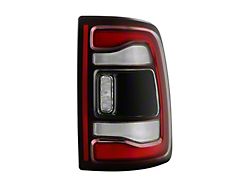 OE Style Tail Light; Black Housing; Red Clear Lens; Passenger Side (19-24 RAM 2500 w/ Factory Non-Blind Spot Tail Lights)