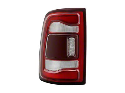 OE Style Tail Light; Red Housing; Red Clear Lens; Driver Side (19-24 RAM 2500 w/ Factory Non-Blind Spot Tail Lights)