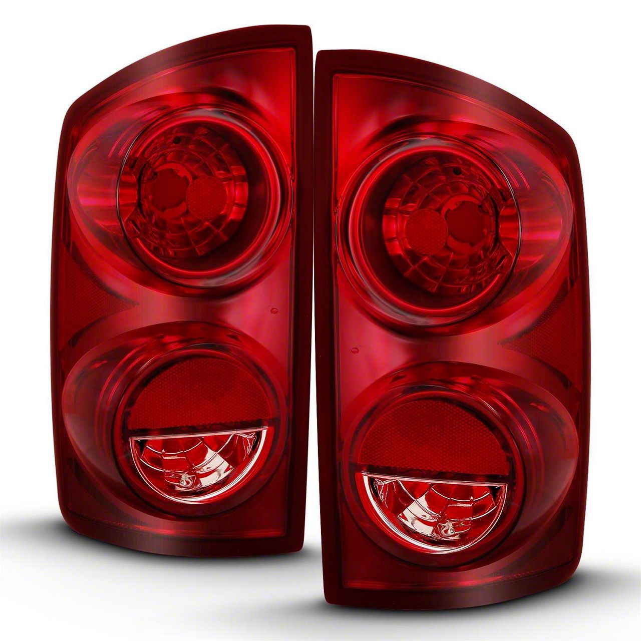 Ram Oe Style Tail Lights Chrome Housing Red Lens Ram Free Shipping