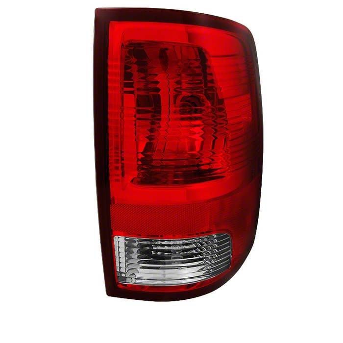 RAM 2500 OEM Style Tail Light; Chrome Housing; Red/Clear Lens ...