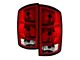 OEM Style Tail Lights; Chrome Housing; Red Clear Lens (03-06 RAM 2500)