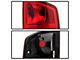 OEM Style Tail Lights; Chrome Housing; Red Clear Lens (03-06 RAM 2500)