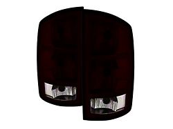 OEM Style Tail Lights; Chrome Housing; Red Smoked Lens (03-06 RAM 2500)