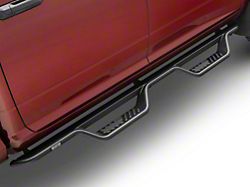 Westin Outlaw Drop Nerf Side Step Bars; Textured Black (10-24 RAM 2500 Crew Cab)