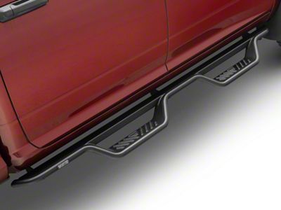 Westin Outlaw Drop Nerf Side Step Bars; Textured Black (10-24 RAM 2500 Crew Cab)