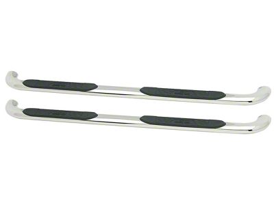 Platinum 4-Inch Oval Side Step Bars; Stainless Steel (10-24 RAM 2500 Crew Cab)