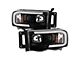 Platinum Series Headlights; Black Housing; Clear Lens (03-05 RAM 2500)