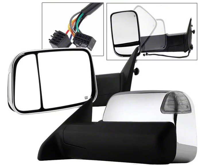 RAM 2500 Powered Heated Manual Extended Mirrors with LED Turn Signals