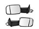 Powered Heated Memory Manual Folding Towing Mirrors with Chrome Cap (10-12 RAM 2500)