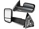 Powered Heated Towing Mirrors; Black (03-09 RAM 2500)