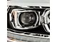 PRO-Series 2500 Style Projector Headlights; Matte Black Housing; Clear Lens (13-18 RAM 2500 w/ Factory Halogen Projector Headlights)