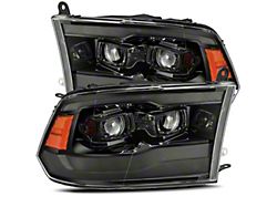 PRO-Series G2 Projector Headlights; Alpha Black Housing; Clear Lens (10-18 RAM 2500 w/ Factory Halogen Non-Projector Headlights)