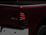 PRO-Series LED Tail Lights; Jet Black Housing; Smoked Lens (10-18 RAM 2500 w/ Factory Halogen Tail Lights)