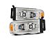 PRO-Series Projector Headlights; Chrome Housing; Clear Lens (03-05 RAM 2500)