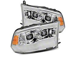 PRO-Series Projector Headlights; Chrome Housing; Clear Lens (13-18 RAM 2500 w/ Factory Halogen Projector Headlights)