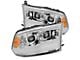 PRO-Series Projector Headlights; Chrome Housing; Clear Lens (13-18 RAM 2500 w/ Factory Halogen Projector Headlights)