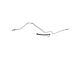 Rear Brake Hose with Steel Line; Passenger Side (03-13 RAM 2500)