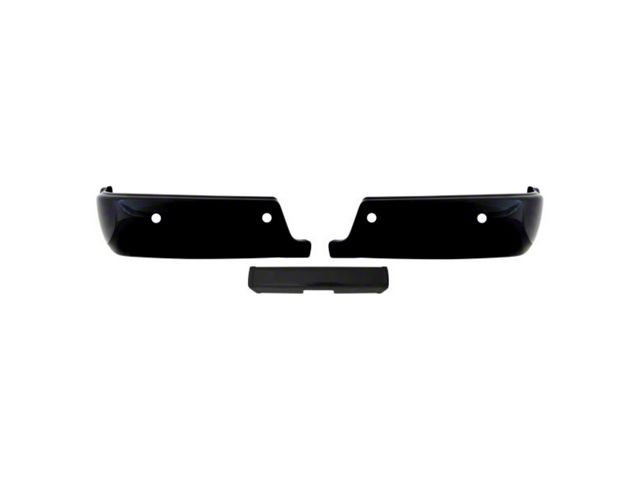 Rear Bumper Cover; Pre-Drilled for Backup Sensors; Gloss Black (10-18 RAM 2500)