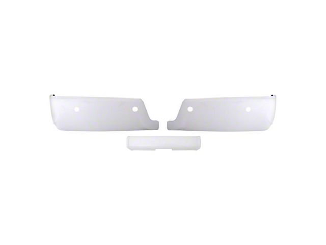 Rear Bumper Cover; Pre-Drilled for Backup Sensors; Gloss White (10-18 RAM 2500)