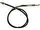 Rear Parking Brake Cable; 69.01-Inch; Driver Side (2008 RAM 2500 Quad Cab)