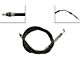 Rear Parking Brake Cable; 87-Inch; Driver Side (2008 RAM 2500)