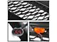 Rebel Style Mesh Upper Replacement Grille with Amber LED Lights; Matte Black (13-18 RAM 2500)