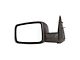 Replacement Manual Non-Towing Mirror; Textured Black; Driver Side (10-12 RAM 2500)